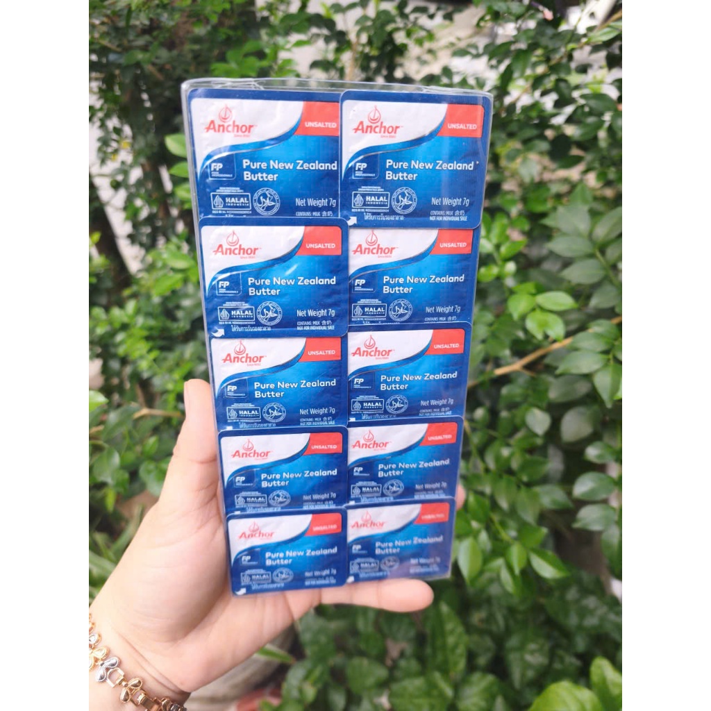 Bơ lạt Anchor nguyên vỉ 10 viên mỗi viên 7g - Healthy