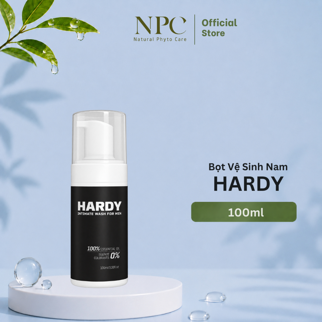 Bọt Vệ Sinh Nam JUICY Hardy Intimate Wash For Men làm sạch nhẹ nhàng chai 100ml - NPC PHAR