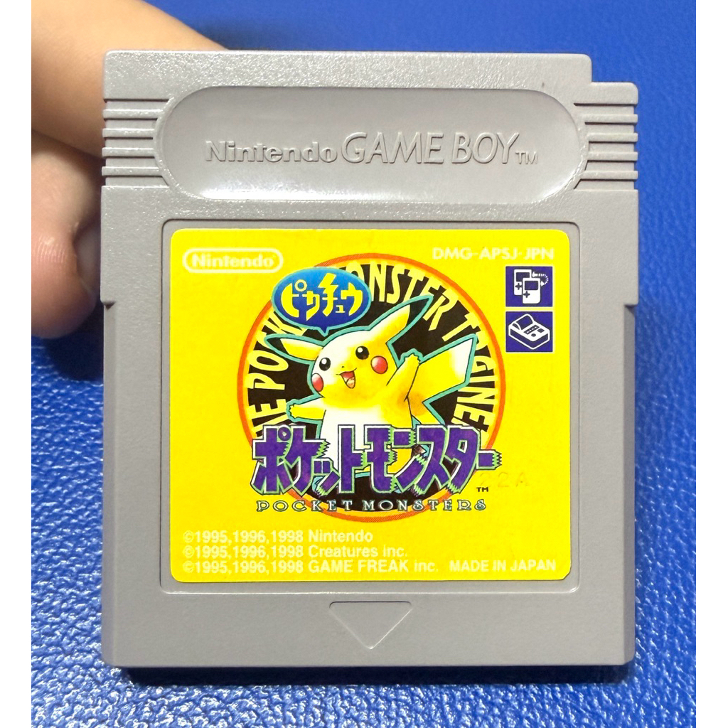 Băng Game Pokémon Yellow Version Pikachu GB GBC Nhật Bản 2nd Zin Nintendo Game Boy