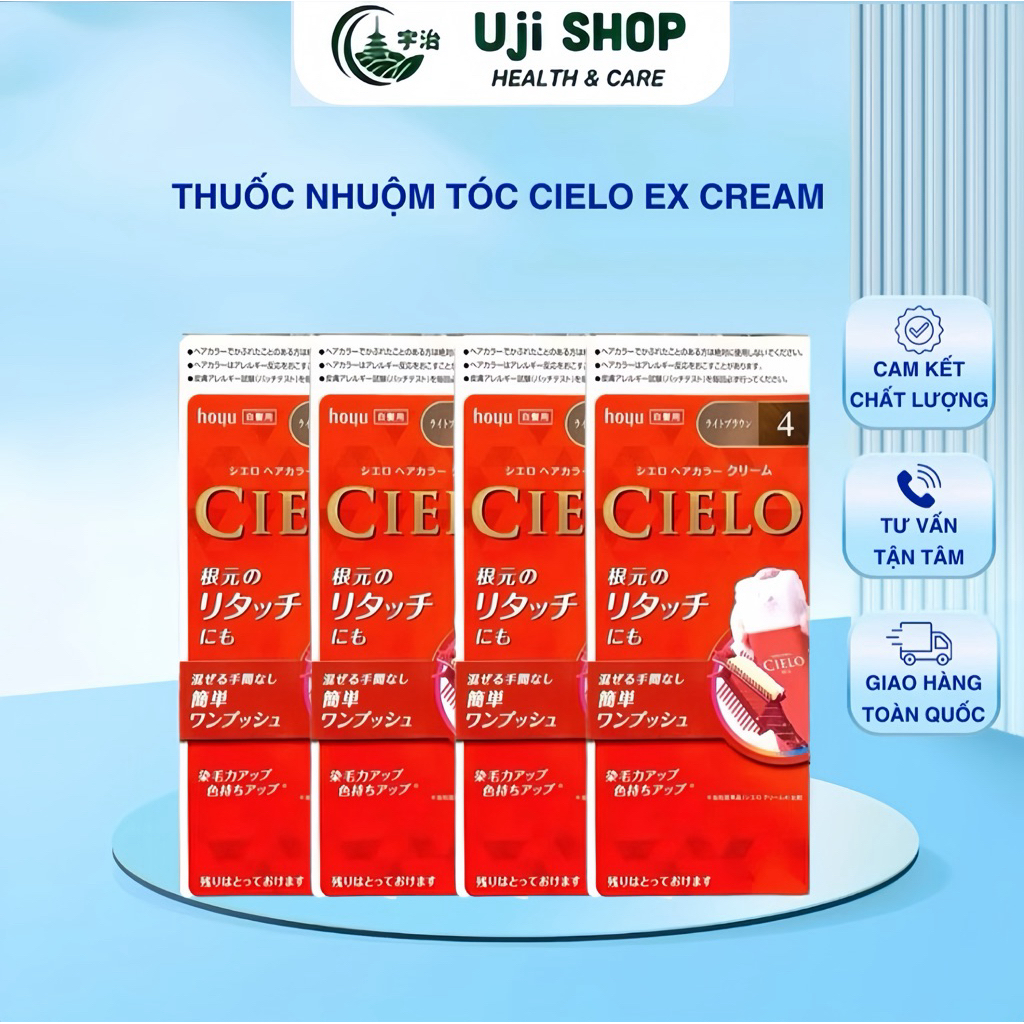 Thuốc Nhuộm Tóc Cielo Ex Cream Nhật Bản Phủ Bạc Tốt
