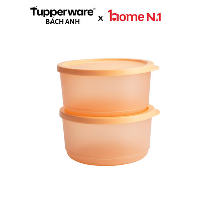 Hộp bảo quản thực phẩm Tupperware Cubix Round Stax 530ml - Bảo hành trọn đời - Nhựa nguyên sinh PP số 5