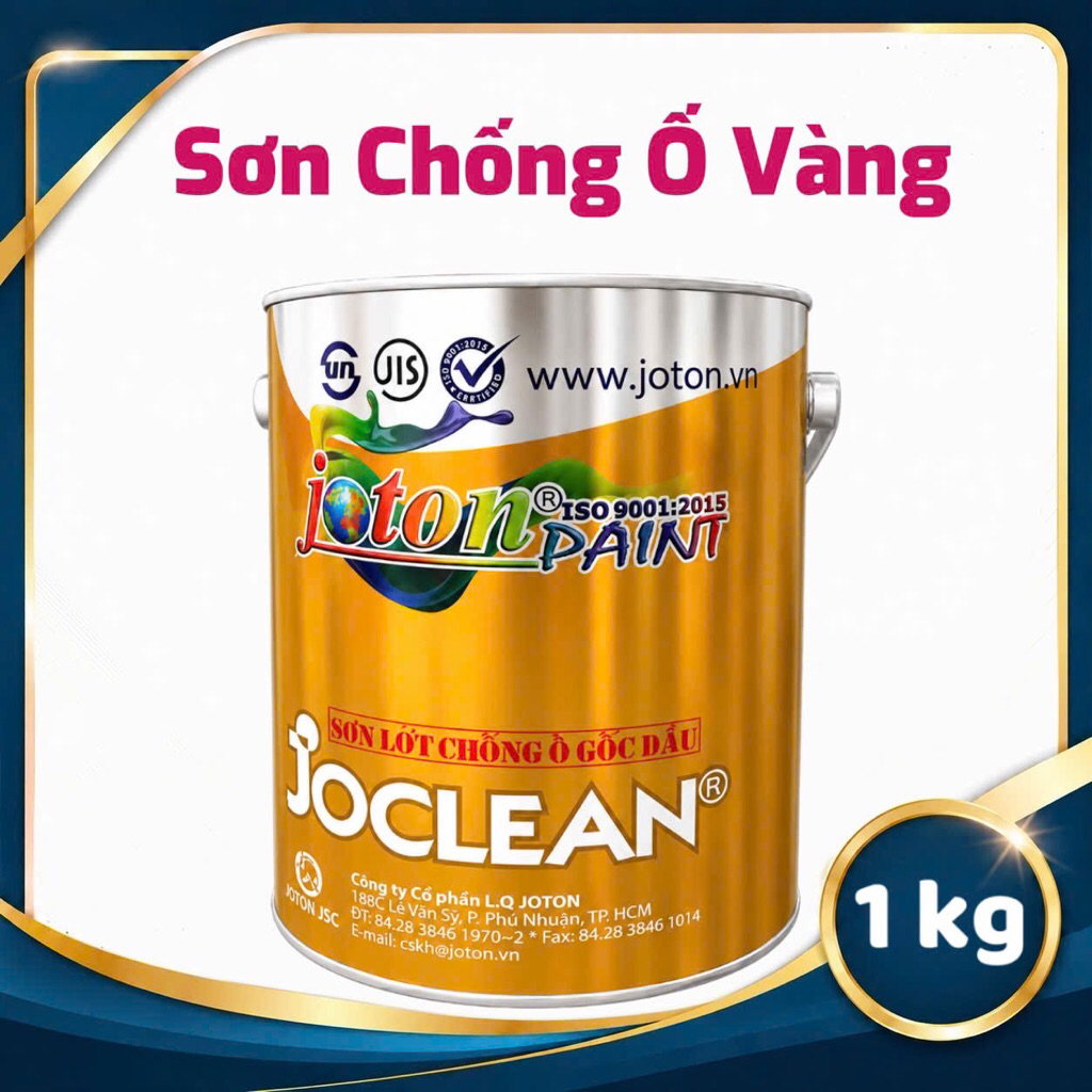 Sơn Chống Ố JOTON ( lon 1kg ) - ngăn ngừa vết ố loãng màu, chống kiềm hoá & chống thấm ngược