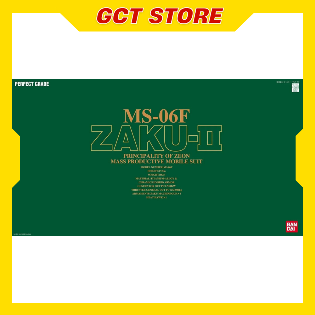 [PRE ÍT NGÀY] Mô Hình Lắp Ráp PG Zaku II Green Xanh Lá