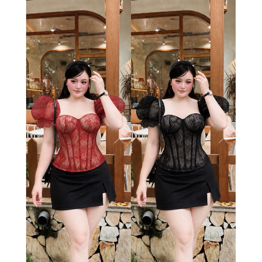 [N.T BIGSIZE PREMIUM] Áo corset kèm mút nâng ngực sexy bigsize