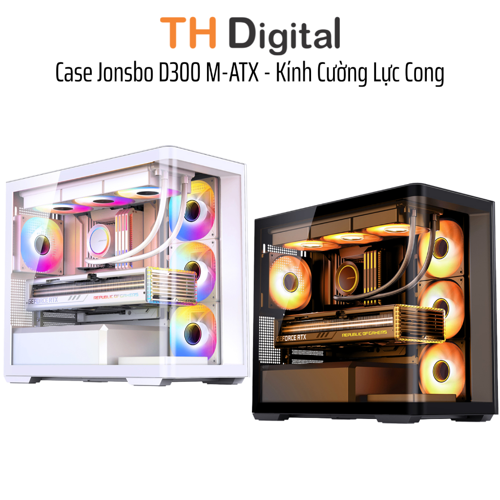 VỎ CASE PC JONSBO D300 M-ATX / MINI-ITX - KÍNH CƯỜNG LỰC 4MM - HÀNG CHÍNH HÃNG