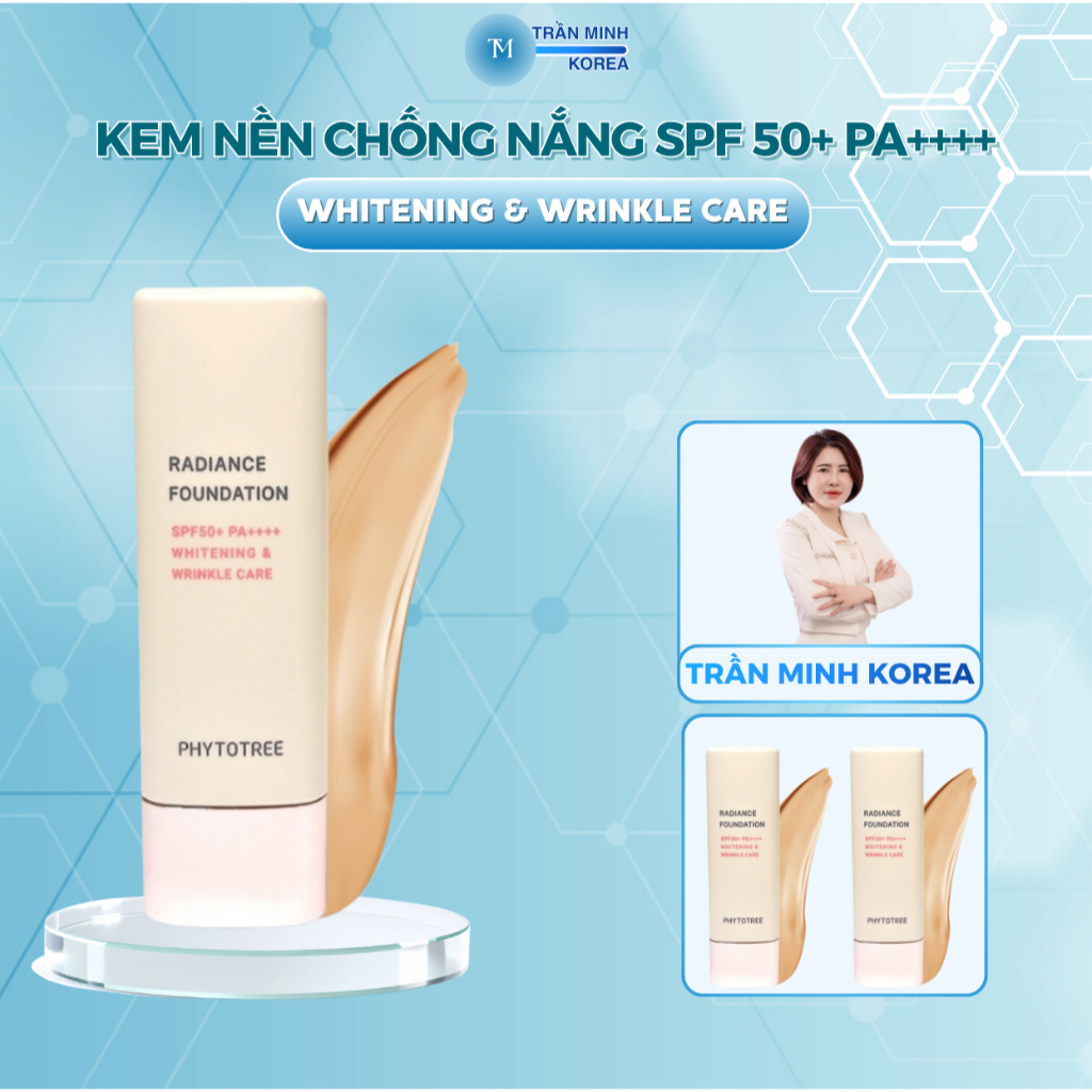 [PHYTOTREE] Kem nền chống nắng PHYTOTREE RADIANCE FOUNDATION N21 NATURAL BEIGE