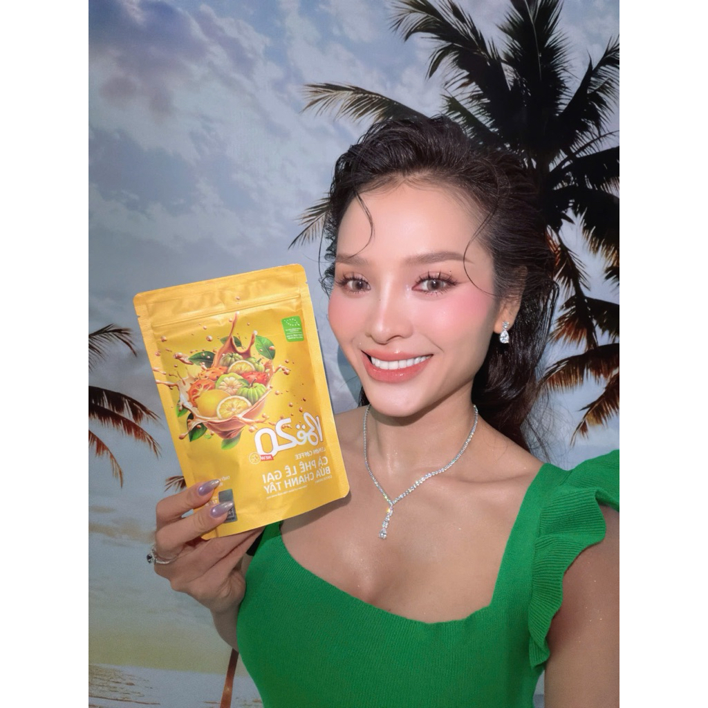 Cà Phê Hoà Tan hương vị LÊ GAI, BỨA, CHANH TÂY - LEMON COFFEE BE20 (bịch 10 gói)