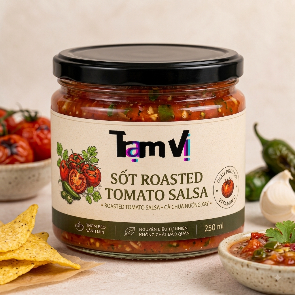 Sốt Tomato Salsa – Sốt Cà Chua Salsa Kiểu Mexico | Sốt Chấm Nachos, Bánh Mì, Tacos
