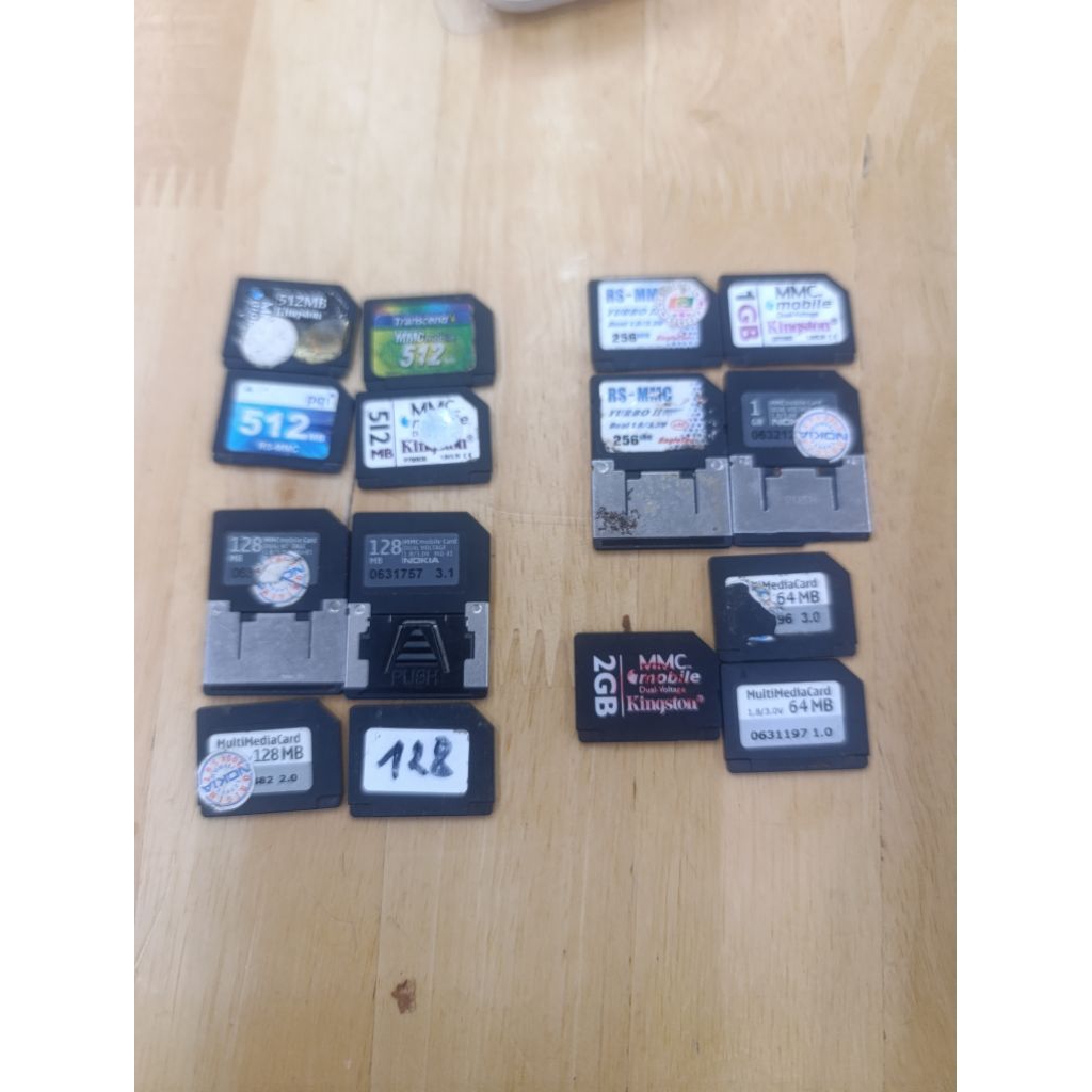 Thẻ Nhớ MMC Cũ cho điện thoại N70 / N72 /7610/N-Gage / 6600/6230i/6680/6630