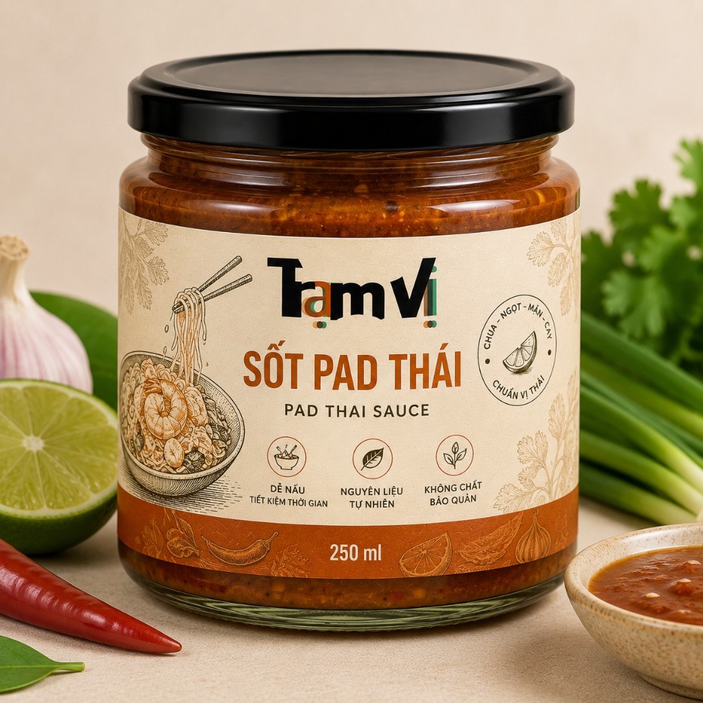 Sốt Pad Thai Thủ Công – Sốt Pad Thái Nguyên Liệu Chọn Lọc, Không Chất Bảo Quản