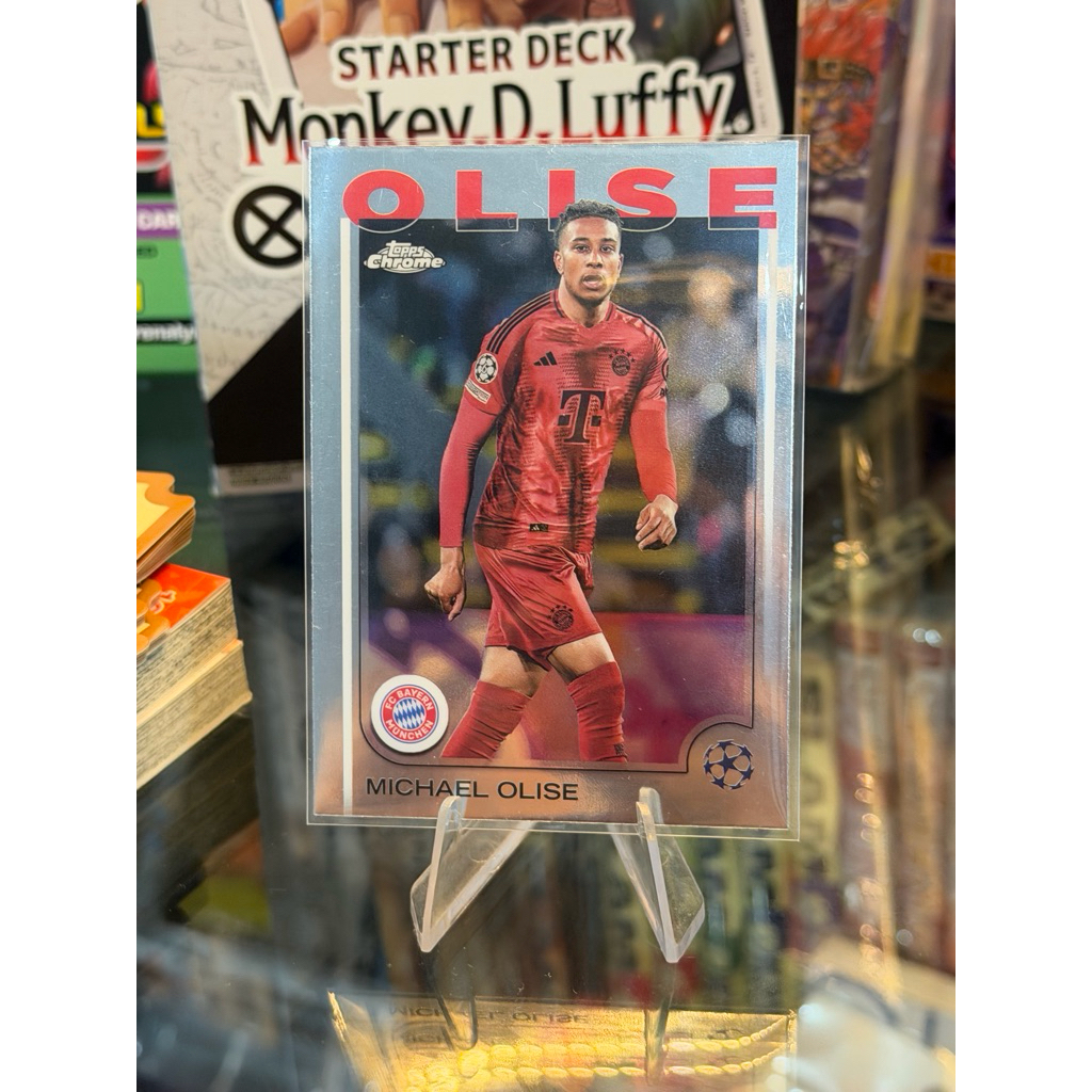 [DÒNG CHROME THẺ CỨNG] Thẻ Cầu Thủ Michael Olise Topps Chrome UCC 2025 Bayern Munich #81