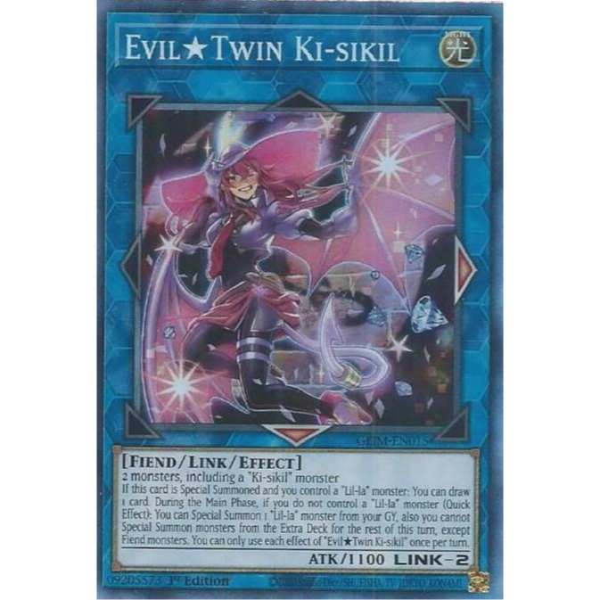 Thẻ Bài Yugioh GEIM-EN015 - Evil Twin Ki-sikil (CR) - Link Monster - Collector's Rare