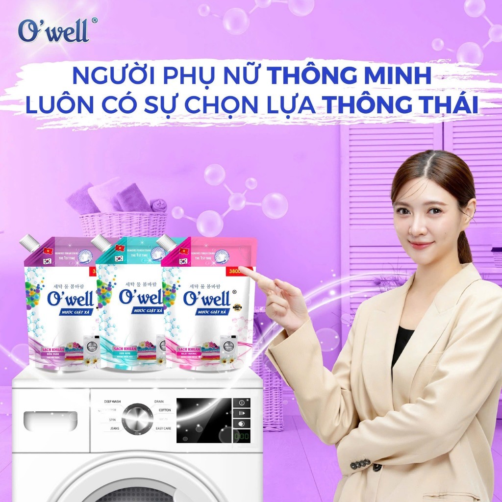 [ GIAO NGẪU NHIÊN ] Nước giặt Owell 3800ml
