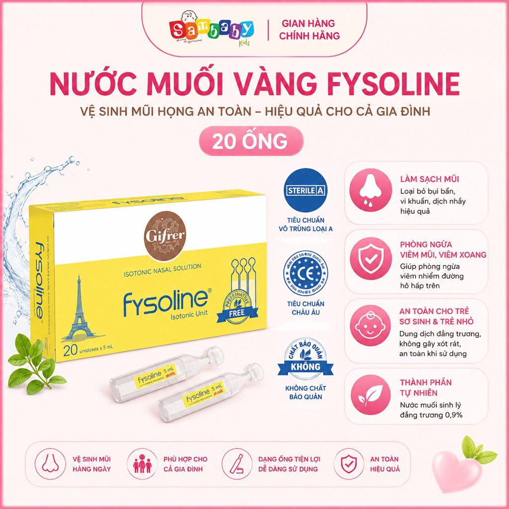 NƯỚC MUỐI VÀNG (Tép Vàng) FYSOLINE CHÍNH HÃNG