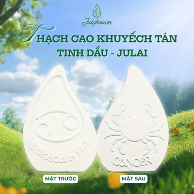 Thạch cao khuếch tán tinh dầu JULAI 12 Cung Hoàng Đạo  khử mùi thơm ô tô, phòng ngủ, phòng khách