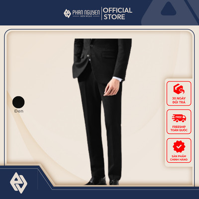 Quân âu vest nam Phan Nguyễn, chất liệu cao cấp, mềm mại, form slim fit, đứng, tôn dáng QVL.768