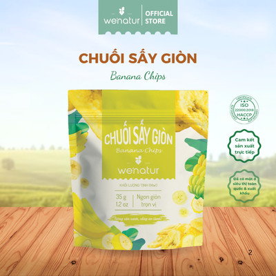 Chuối sấy giòn we'natur 35g