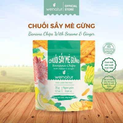 Chuối sấy mè gừng we'natur 35g
