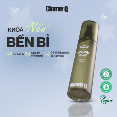 [KOL] Xịt Khóa Nền Cố Định Glamrr Q Vegan Super Stay Makeup Fixer (1 chai)