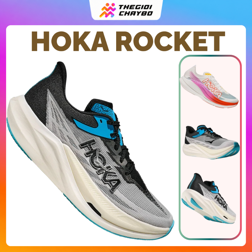 [Deal 20%] Hoka Rocket X 2/ Rocket X 3 - Giày Chạy Bộ Hoka Nam Nữ Chính Hãng