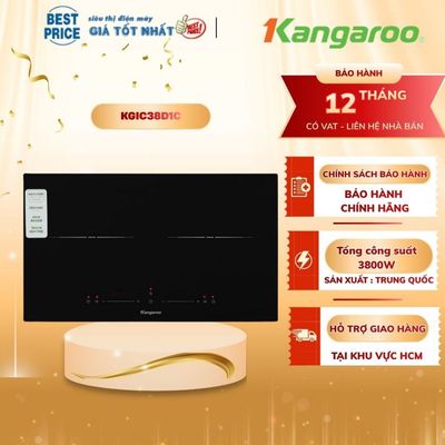 Bếp Từ Đôi Âm Kangaroo 3800W KGIC38D1C - Bếp Điện Từ Đôi Chính Hãng Giá Rẻ