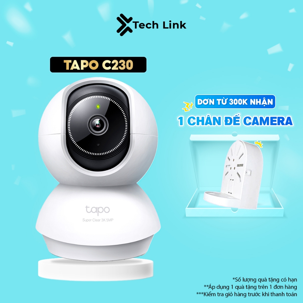 [Hỏa tốc] Camera Wi-Fi TP-Link Tapo C230 - Độ phân giải 5MP 3K Siêu Nét, Tính Năng A.I