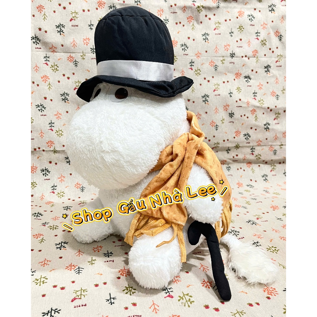 [ Nhật Bản ] [MS2995] Bé gấu bông Hà mã Moomin Papa, size 40cm, lông mềm mịn, hàng mới, full tem.