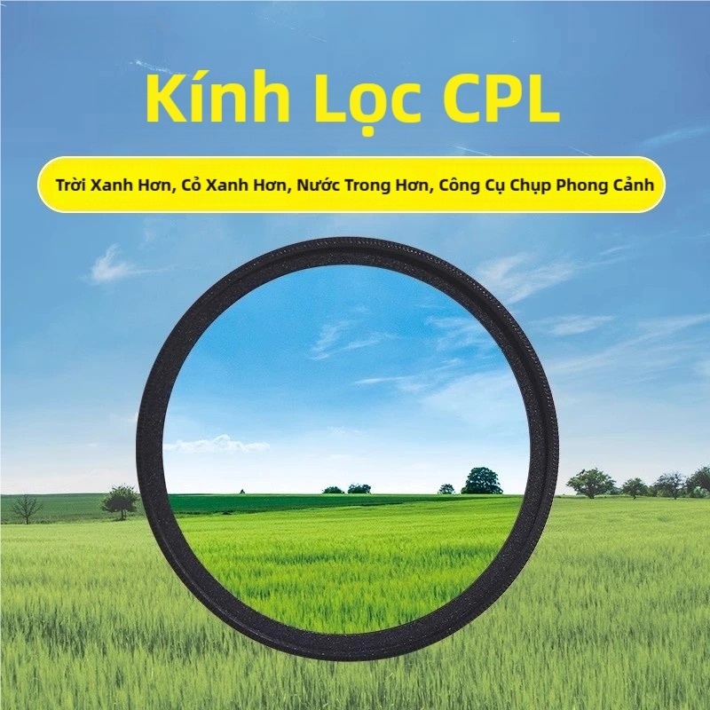 Bộ lọc ống kính UV CPL ND Filter Phù hợp máy ảnh máy quay 39mm 49mm 52mm 55mm 58mm 62mm 67mm