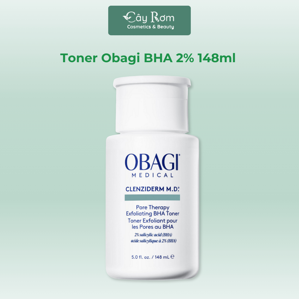 Toner Obagi BHA 2% Dung dịch tẩy da chết, ngừa mụn 148ml | Cây Rơm Cosmetics