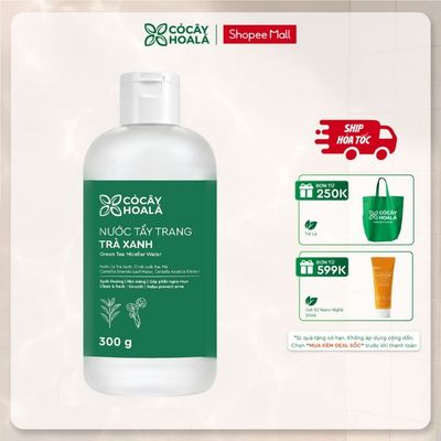 [SẢN PHẨM MỚI] Nước tẩy trang trà xanh Cỏ Cây Hoa Lá 300ml Làm Sạch, Giữ Ẩm Cho Da