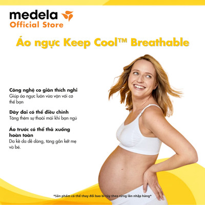 Quần áo bà bầu | Medela Keep Cool™ Breathable Maternity & Nursing Bra - Áo ngực cho bà bầu và áo cho con bú