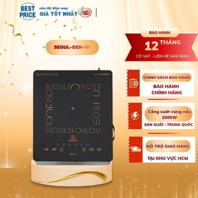SEOUL-CEH-111 Bếp hồng ngoại Hawonkoo – 2000W mặt kính Crystal, cảm ứng Direct Control SEOUL-CEH-111