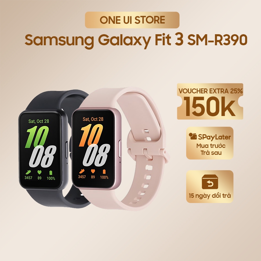 Thiết bị đeo Thông Minh Samsung Galaxy Fit 3 SM-R390  Hàng Chính Hãng 100% - ONE UI STORE [hỏa tốc]