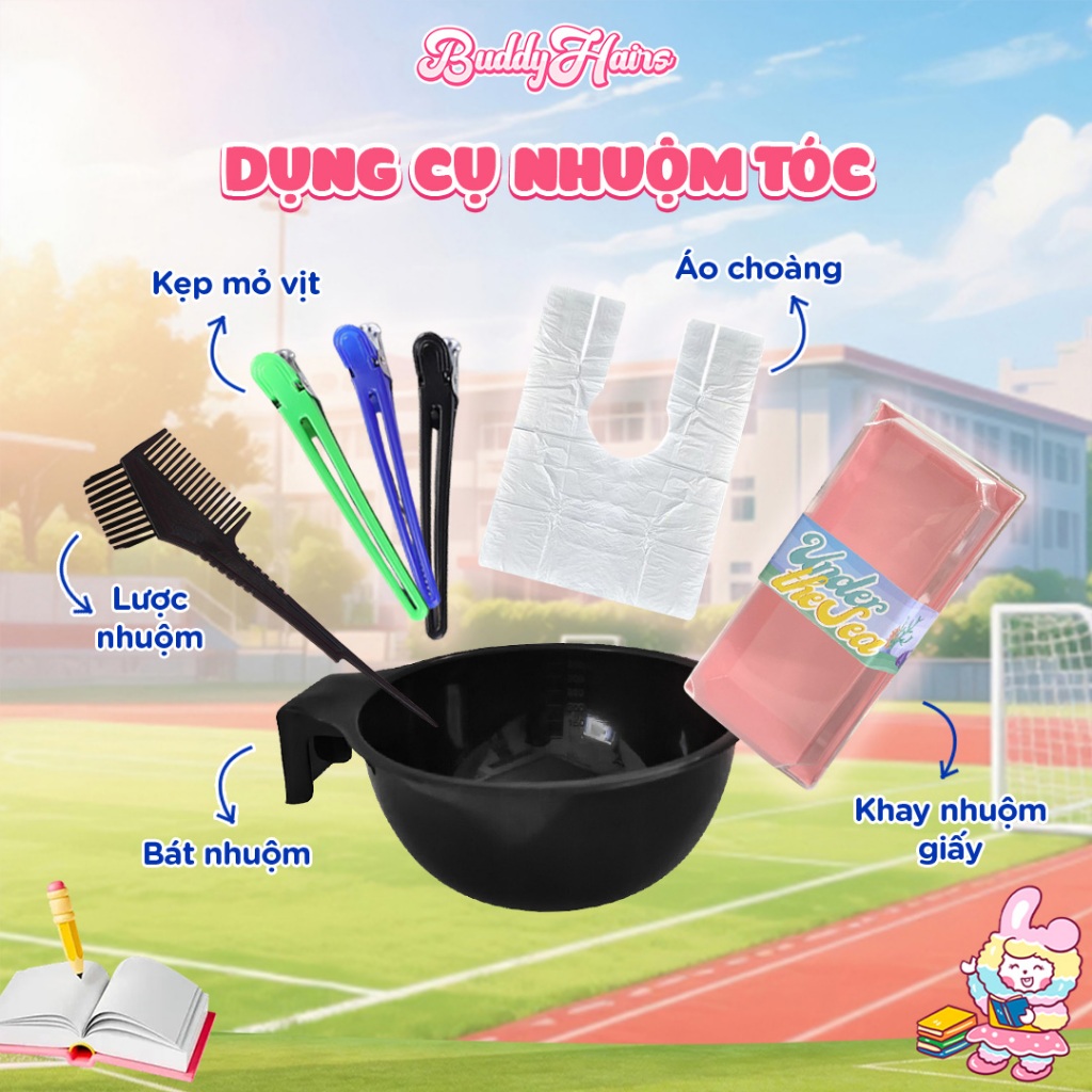 Bộ dụng cụ nhuộm tóc của  Buddyhairs