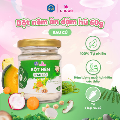 Combo Ăn dặm cho bé Lê Gia 6 tháng tuổi : Dầu Ăn 60ml, Bột nêm hũ 60g