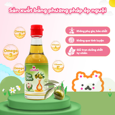 Combo Khởi Đầu Ăn Dặm Lê Gia : 1 dầu olive 60ml+ 1 dầu Óc Chó 60ml - Cho Bé Từ 6 Tháng