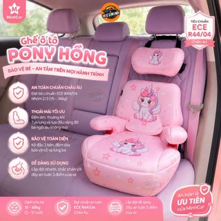 Ghế ngồi ô tô cho Bé từ 3 tuổi, car seat ngồi nâng cao xe hơi trẻ em chuẩn ISOFIX tựa lưng điều chỉnh, kèm khay để cốc