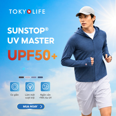 Áo khoác chống nắng nam SunStop UV Master chống tia UV nhẹ mát 40000540 TOKYOLIFE