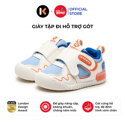 Giày tập đi cho bé hỗ trợ gót Katetu, siêu nhẹ, chống bàn chân bẹt, vải tencel mát X4CEA28
