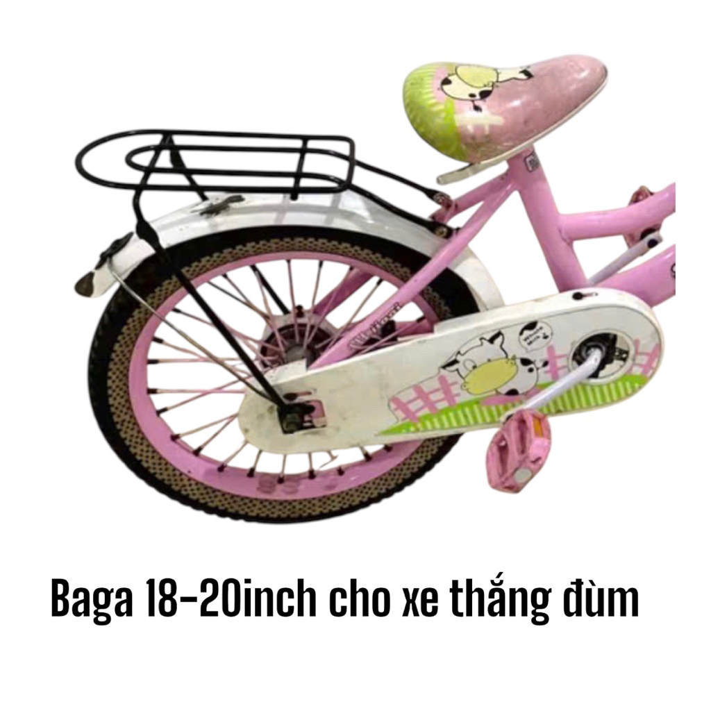 [ còn màu đen] Baga xe đạp bánh 18inch và 20inch dày dặn, loại tốt