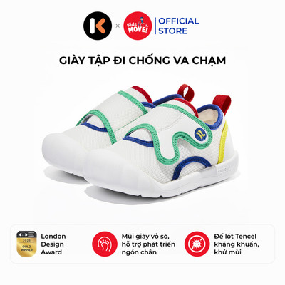 Giày tập đi cho bé Katetu, thoáng khí, kháng khuẩn, có đế chống trượt an toàn X2CE22