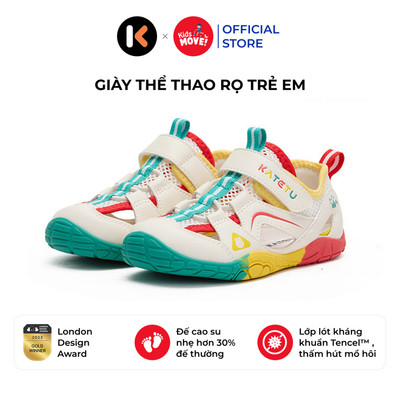 Giày thể thao rọ cho bé trai gái, khoét lỗ Katetu siêu nhẹ, chống trượt, thoáng khí, X6BFA38