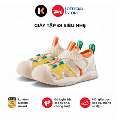 Giày thể thao tập đi cho bé Katetu, khoét lỗ, chống bàn chân bẹt, siêu nhẹ, thoáng khí X5BE009