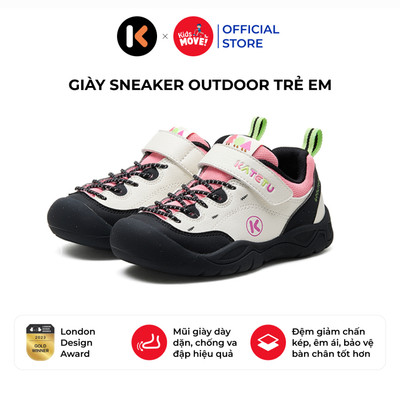 Giày thể thao cho bé sneaker phong cách leo núi Katetu, siêu nhẹ, da PU mềm, chống trượt X4CF029