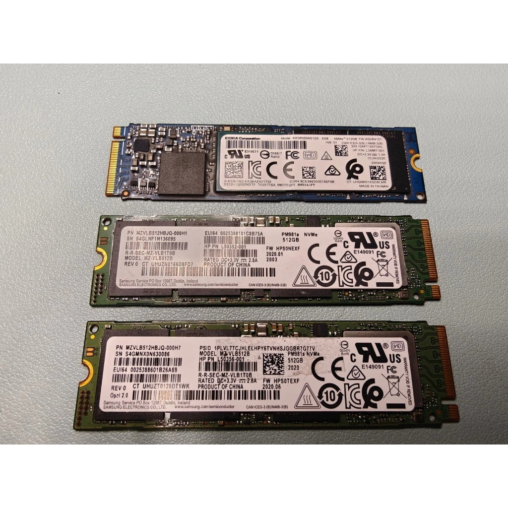 SSD M.2 nVME SATA 2280 512GB nhiều mã SAMSUNG HYNIX WD KIOXIA Micron [qua sử dụng, BH 1 năm]