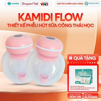 Máy Hút Sữa Không Dây Kamidi Flow 2in1 Máy Hút Sữa Rảnh Tay Công Nghệ Mới Hút Nhẹ Nhàng Êm Ái