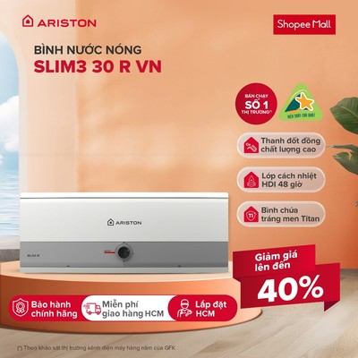 Máy Nước Nóng Gián Tiếp Ariston 30 Lít SLIM3 30 R VN
