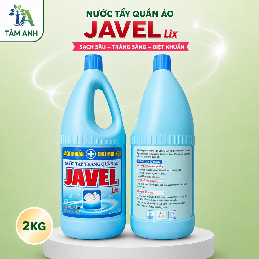 Nước tẩy quần áo Javel Lix 2kg