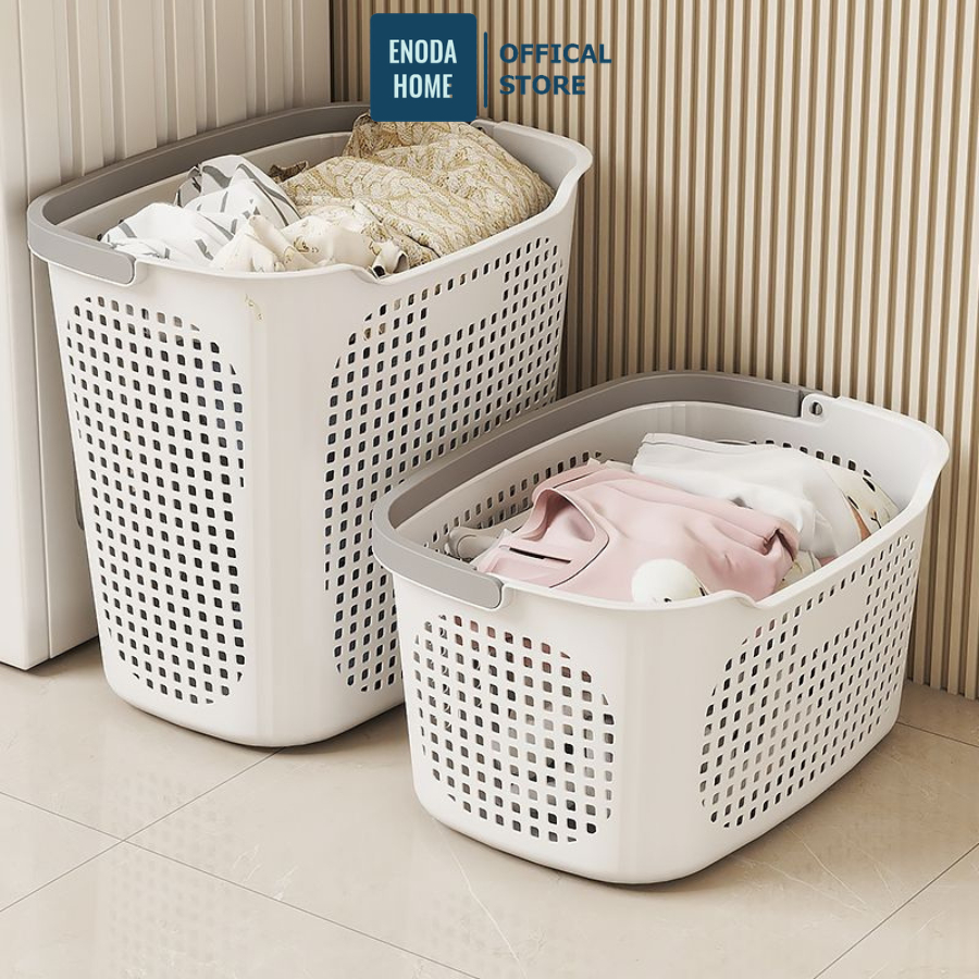 Giỏ Nhựa Đựng Quần Áo Gia Đình ENODA HOME, Giỏ Đựng Quần Áo Bẩn, Đồ Giặt Là 3 Kích Thước Nhựa PP Bền Đẹp Q480