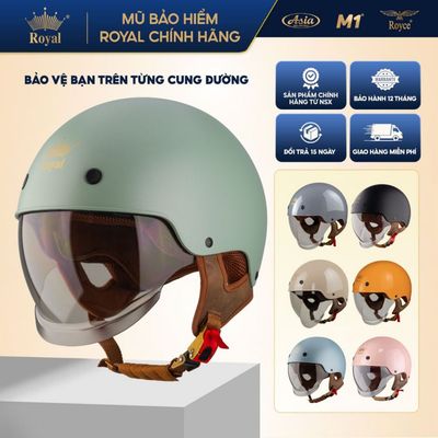 Mũ Bảo Hiểm Nửa Đầu Kính Âm Royal M239 Chính Hãng, Size M L XL XXL | Đạt Chuẩn | BH 12T Tại NSX